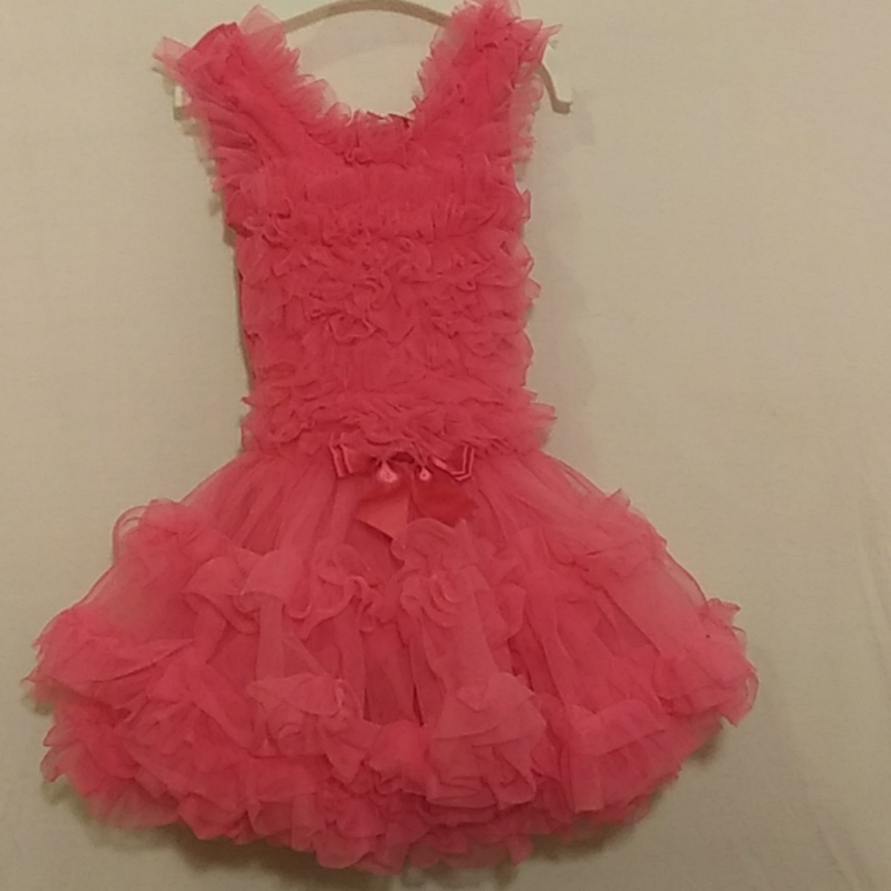 18M Hot Pink Ruffle dress